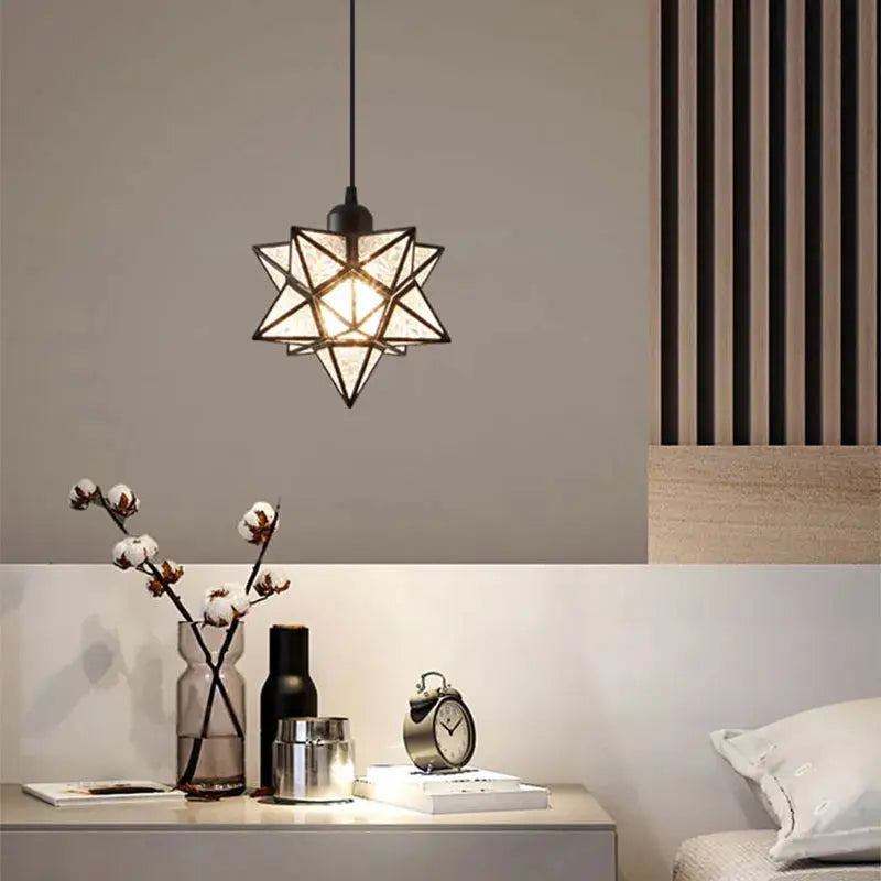 Modern Moravian Star Chandelier