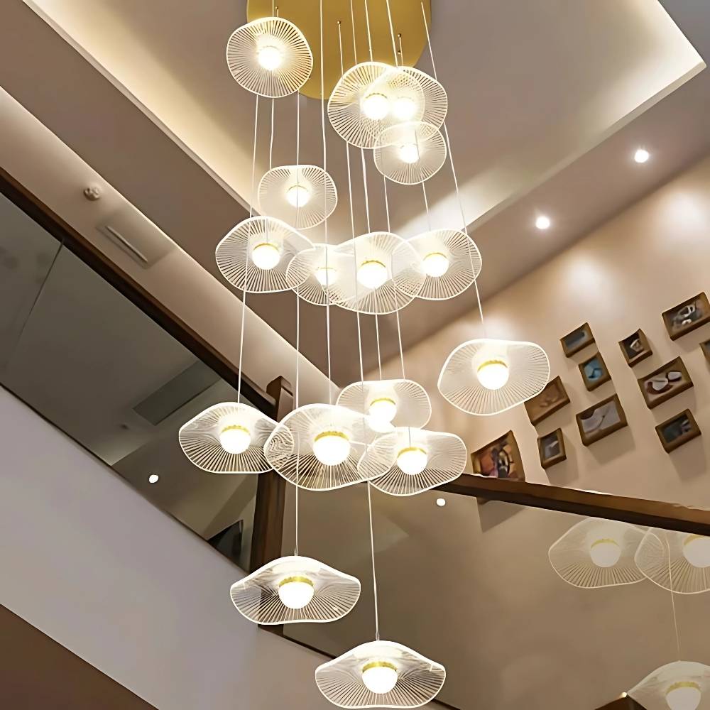 Modern Mushroom Lotus Leaf Led Chandelier