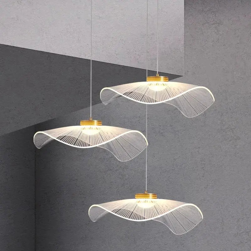 Modern Mushroom Lotus Leaf Led Chandelier