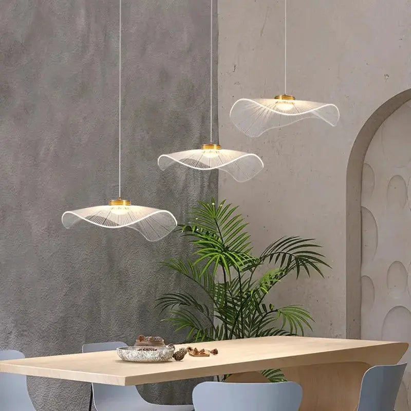 Modern Mushroom Lotus Leaf Led Chandelier