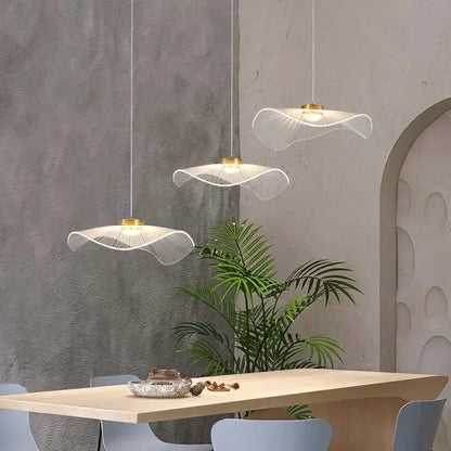 Modern Mushroom Lotus Leaf Led Chandelier