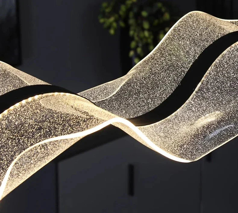 Modern Ocean Wave Pendant Chandelier for Kitchen