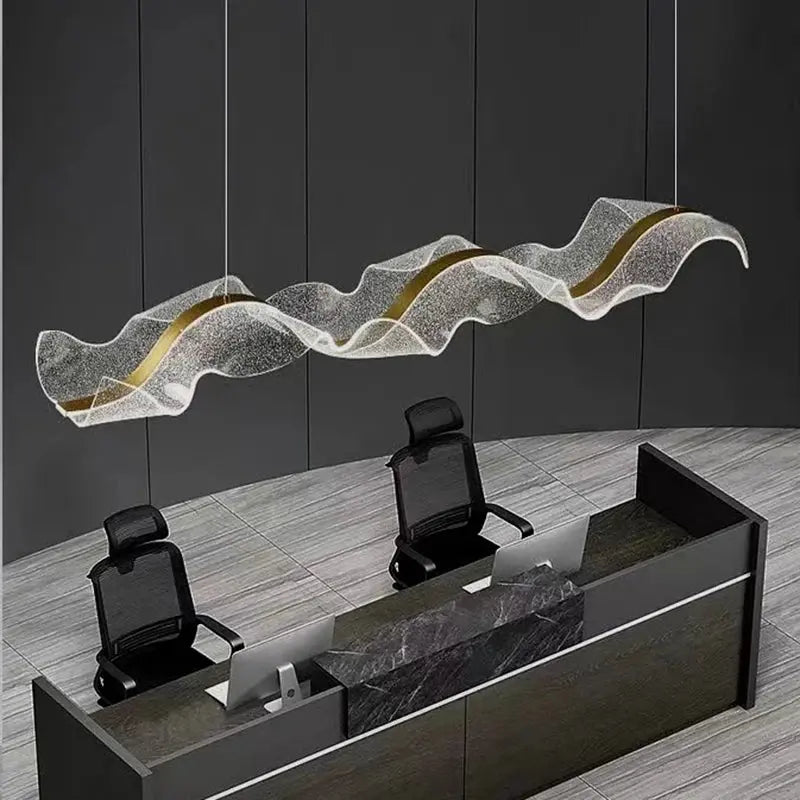 Modern Ocean Wave Pendant Chandelier for Kitchen