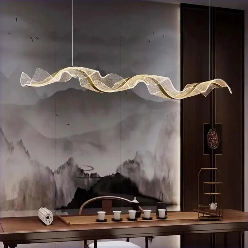 Modern Ocean Wave Pendant Chandelier for Kitchen