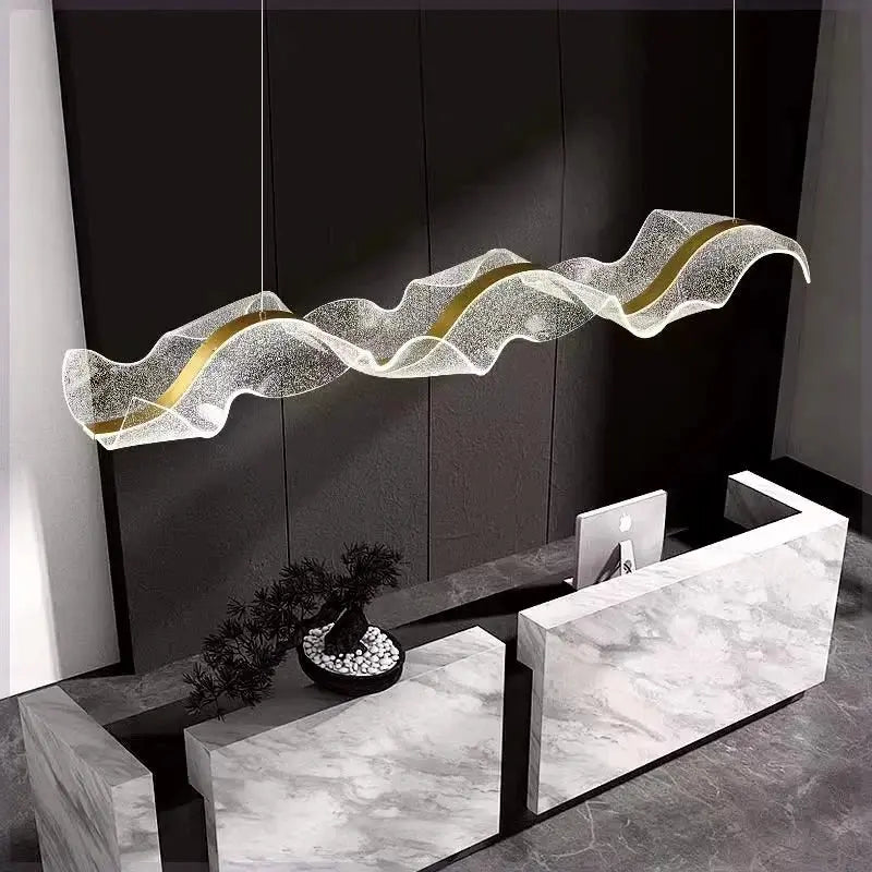 Modern Ocean Wave Pendant Chandelier for Kitchen