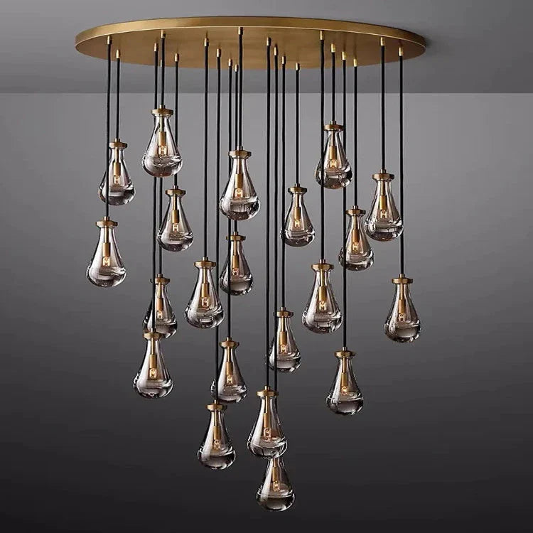 Modern Raindrop Chandelier for Foyer & Staircase