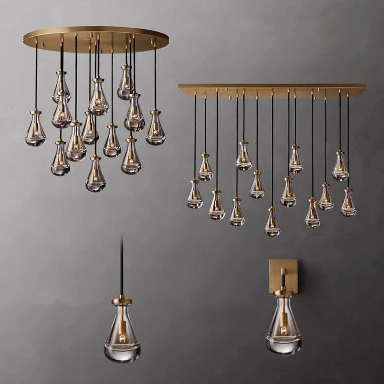 Modern Raindrop Chandelier for Foyer & Staircase