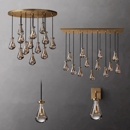 Modern Raindrop Chandelier for Foyer & Staircase