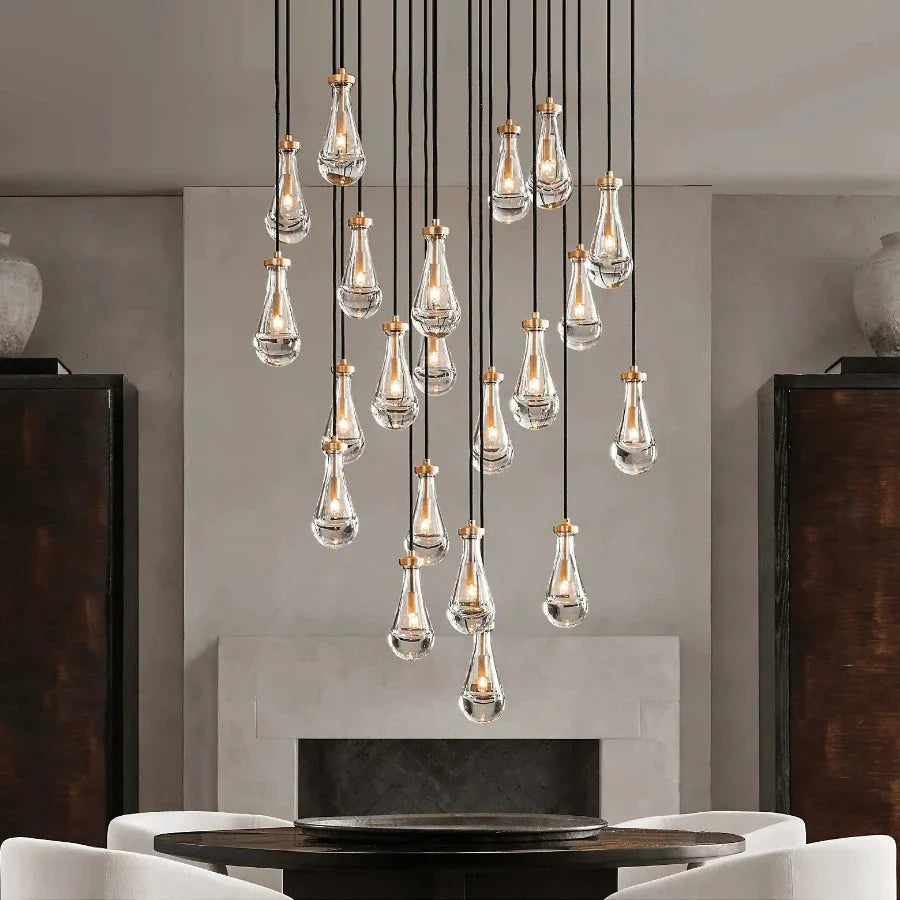 Classic Raindrop Chandelier for Foyer & Staircase