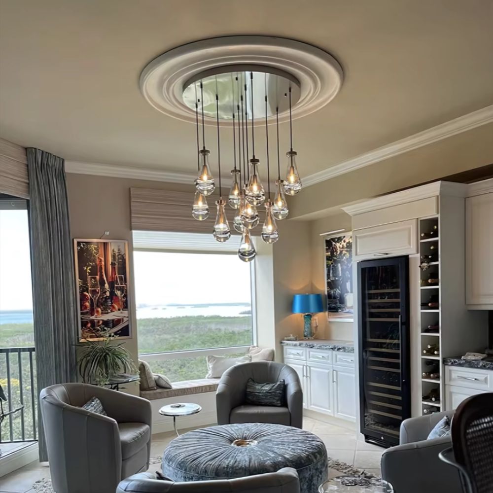 Classic Raindrop Chandelier for Foyer & Staircase