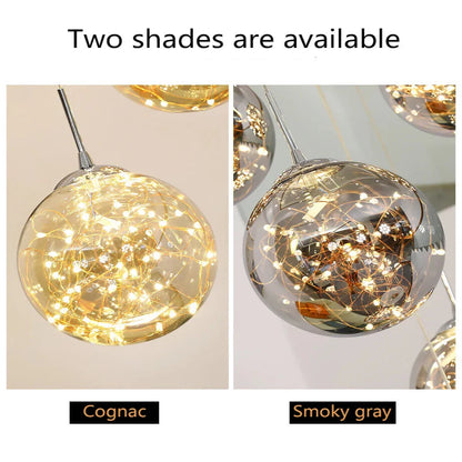 Modern Spiral Chandelier for Staircase