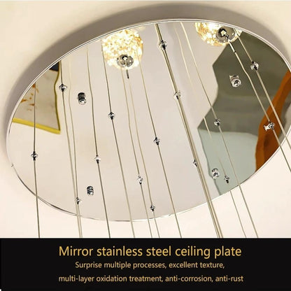 Modern Spiral Chandelier for Staircase