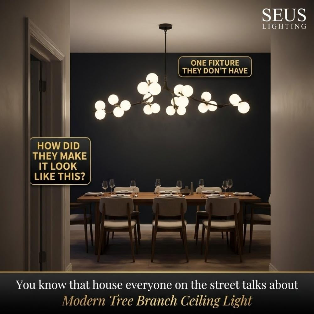 Lio Modern Tree Branch Ceiling Light Fixture