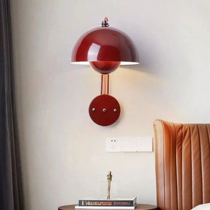 Rustics Mushroom Wall Light Black/White/Red/Yellow