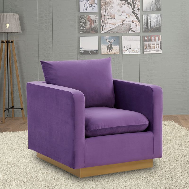 Elvira Velvet Accent Armchair