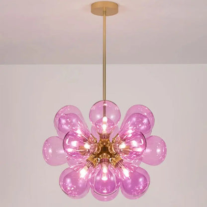 Nadine Pink Bubble Chandelier