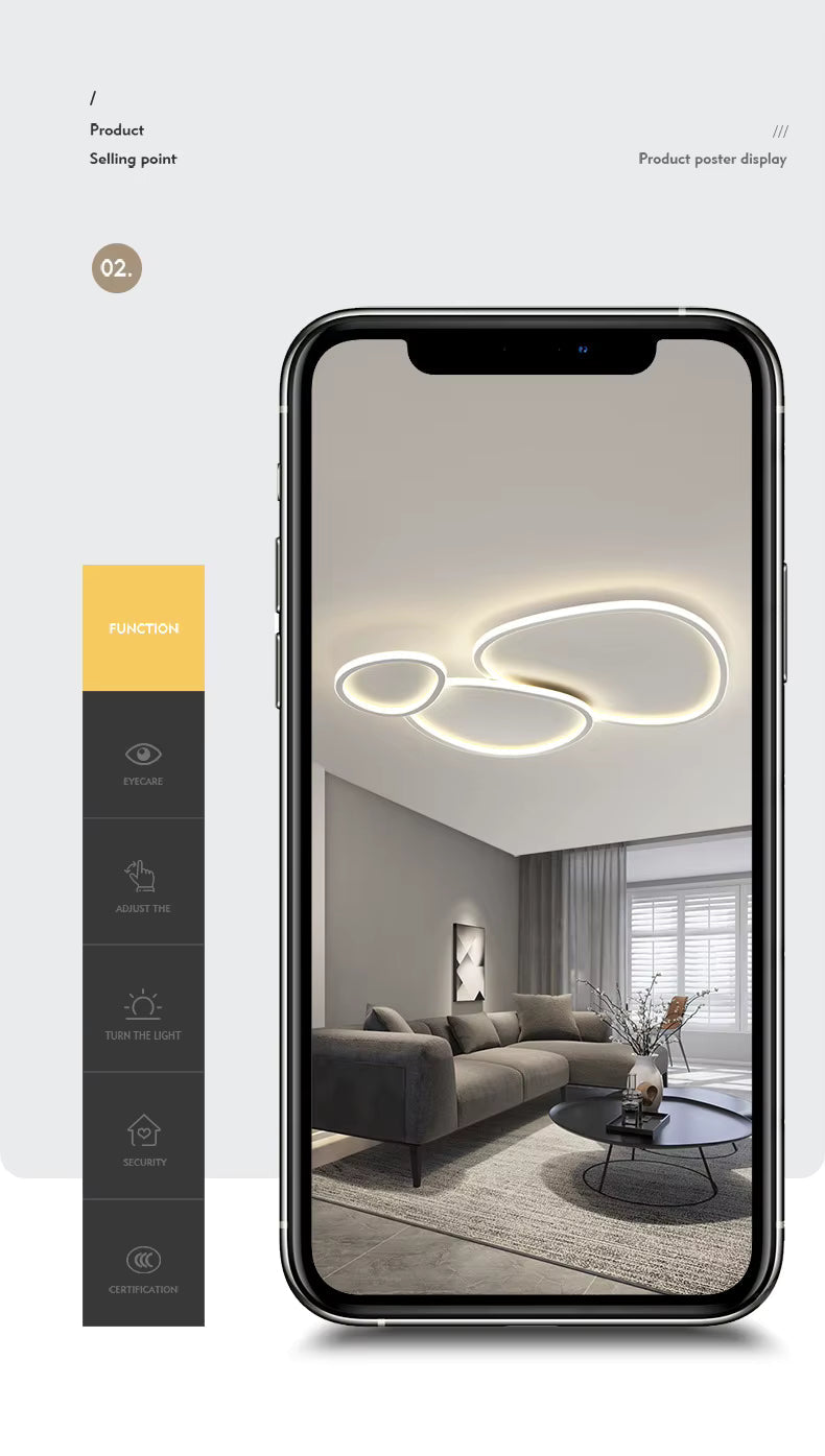 Nelis Modern Smart Led Flush Mount Ceiling Light
