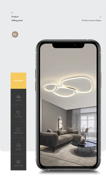 Nelis Modern Smart Led Flush Mount Ceiling Light