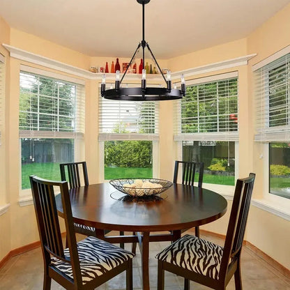 Neva Round Rustic Chandelier