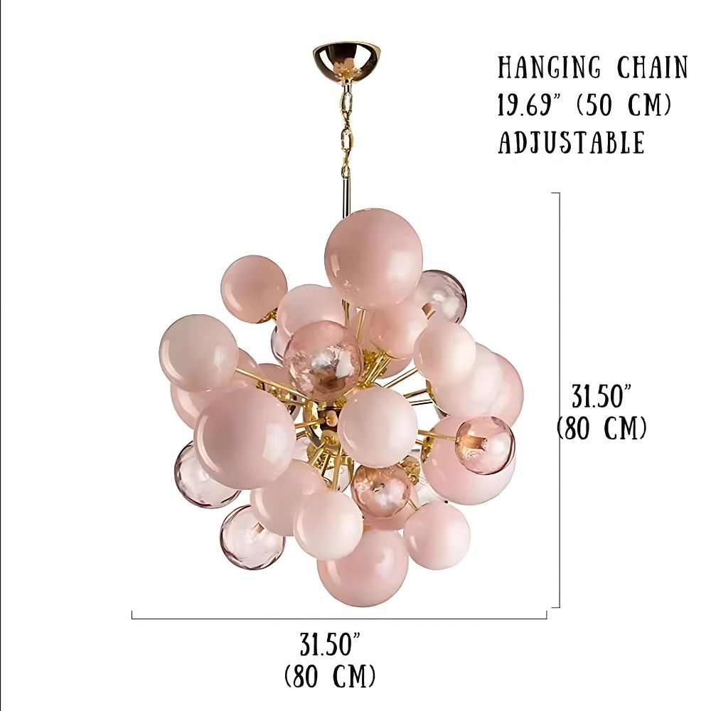 Neve Glass Bubble Chandelier