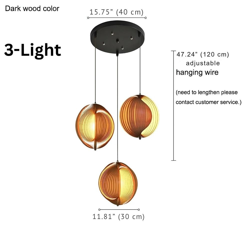 Classic Wood Staircase Chandelier