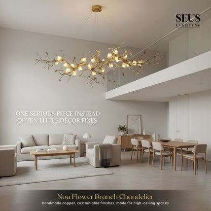 Noa Flower Branch Chandelier