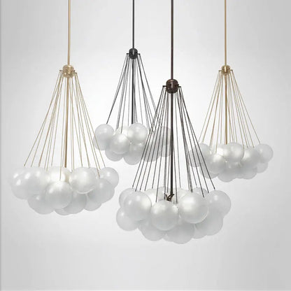 Nora White Bubble Cluster Chandelier