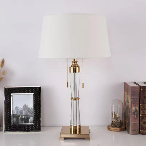 Luxe Crystal Glass Table Lamp