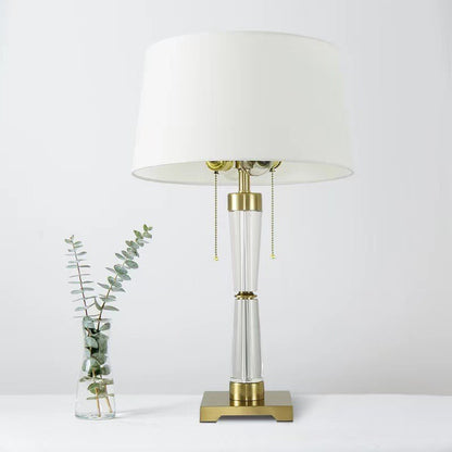 Luxe Crystal Glass Table Lamp