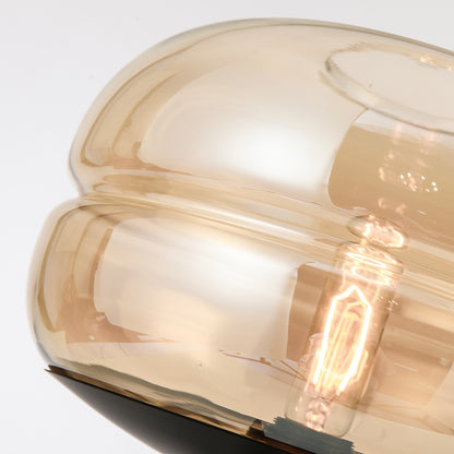 Modern Luxury Smoky Glass Bedside Table Lamp