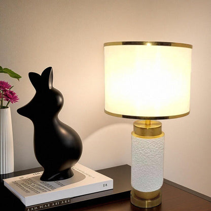 Contemporary Ceramic Bedside Study Table Lamp
