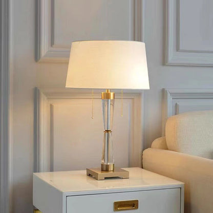 Luxe Crystal Glass Table Lamp