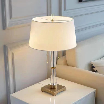 Luxe Crystal Glass Table Lamp