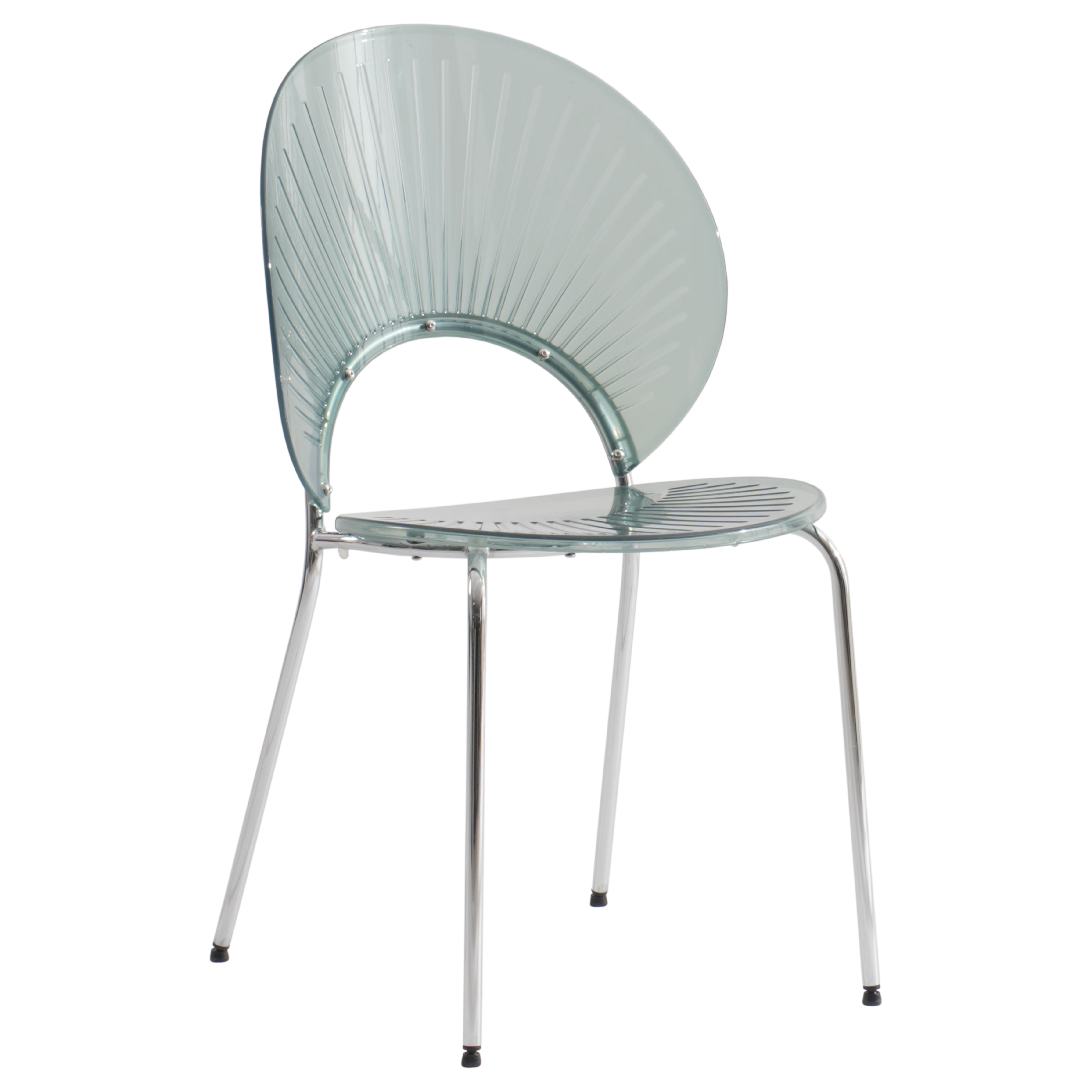 Opulent Series Modern Smoke Dining Chair