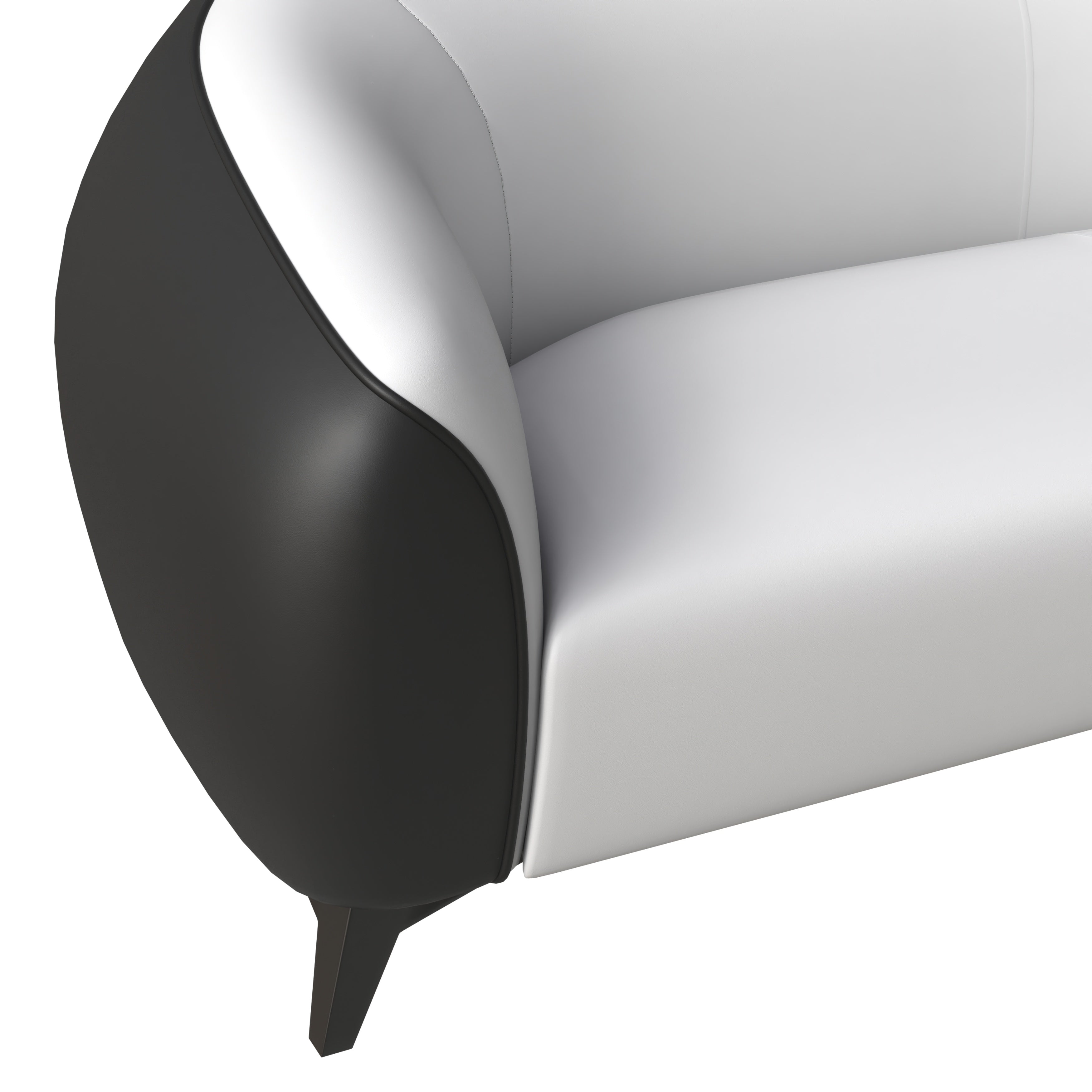 Opula Collection Three Seater Sofa In Black and White