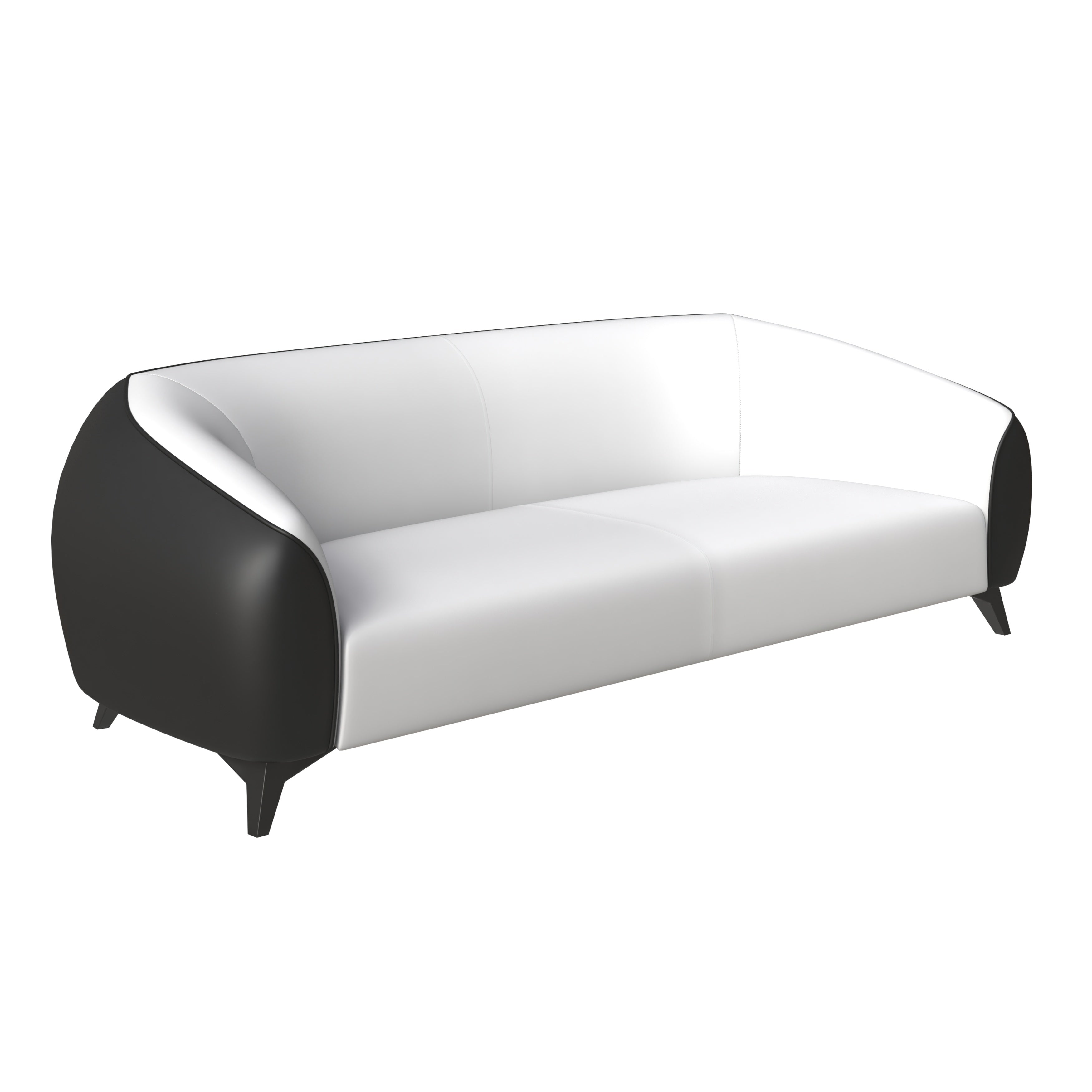 Opula Collection Three Seater Sofa In Black and White