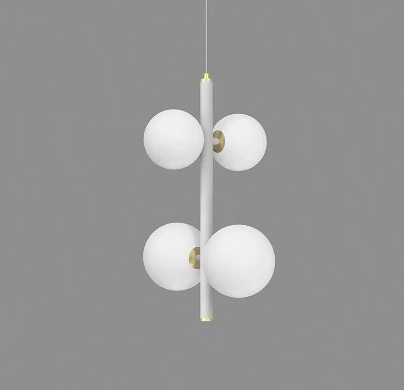 Opal Globe Staircase Pendant Light