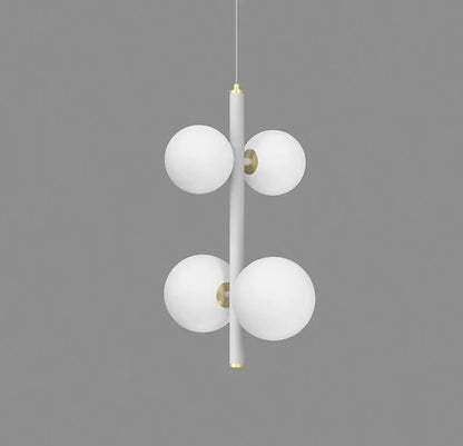 Opal Globe Staircase Pendant Light