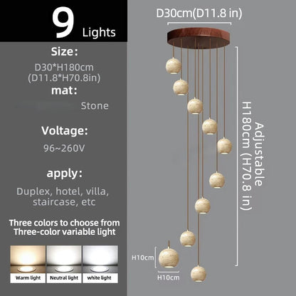 Orva Multi Globe Pendant Light