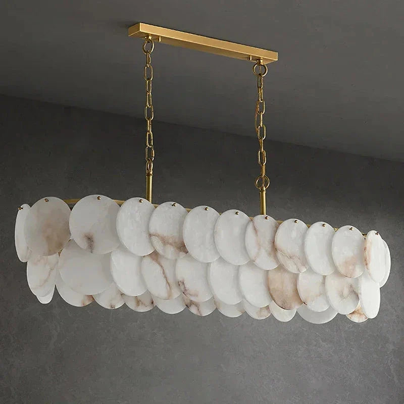 Ovela Linear Alabaster Chandelier