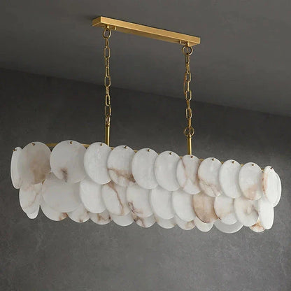 Ovela Linear Alabaster Chandelier