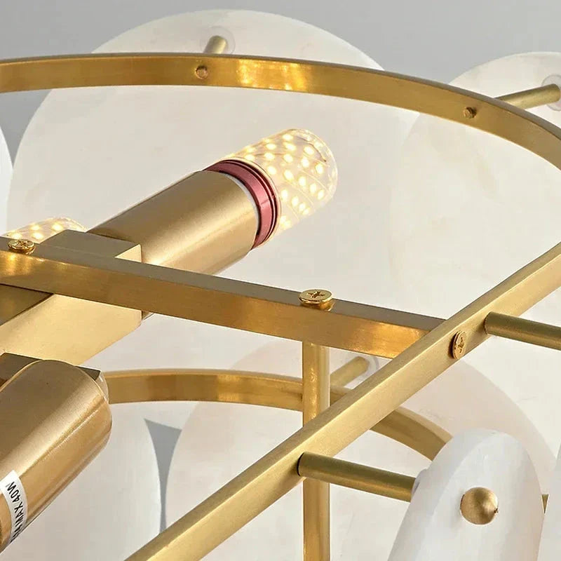 Ovela Linear Alabaster Chandelier