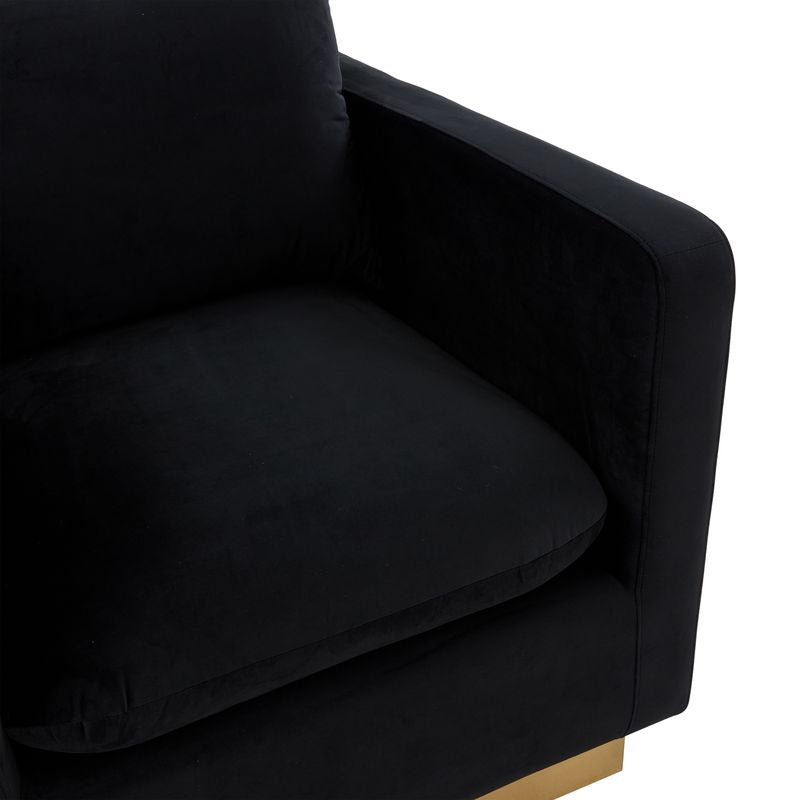 Elvira Velvet Accent Armchair