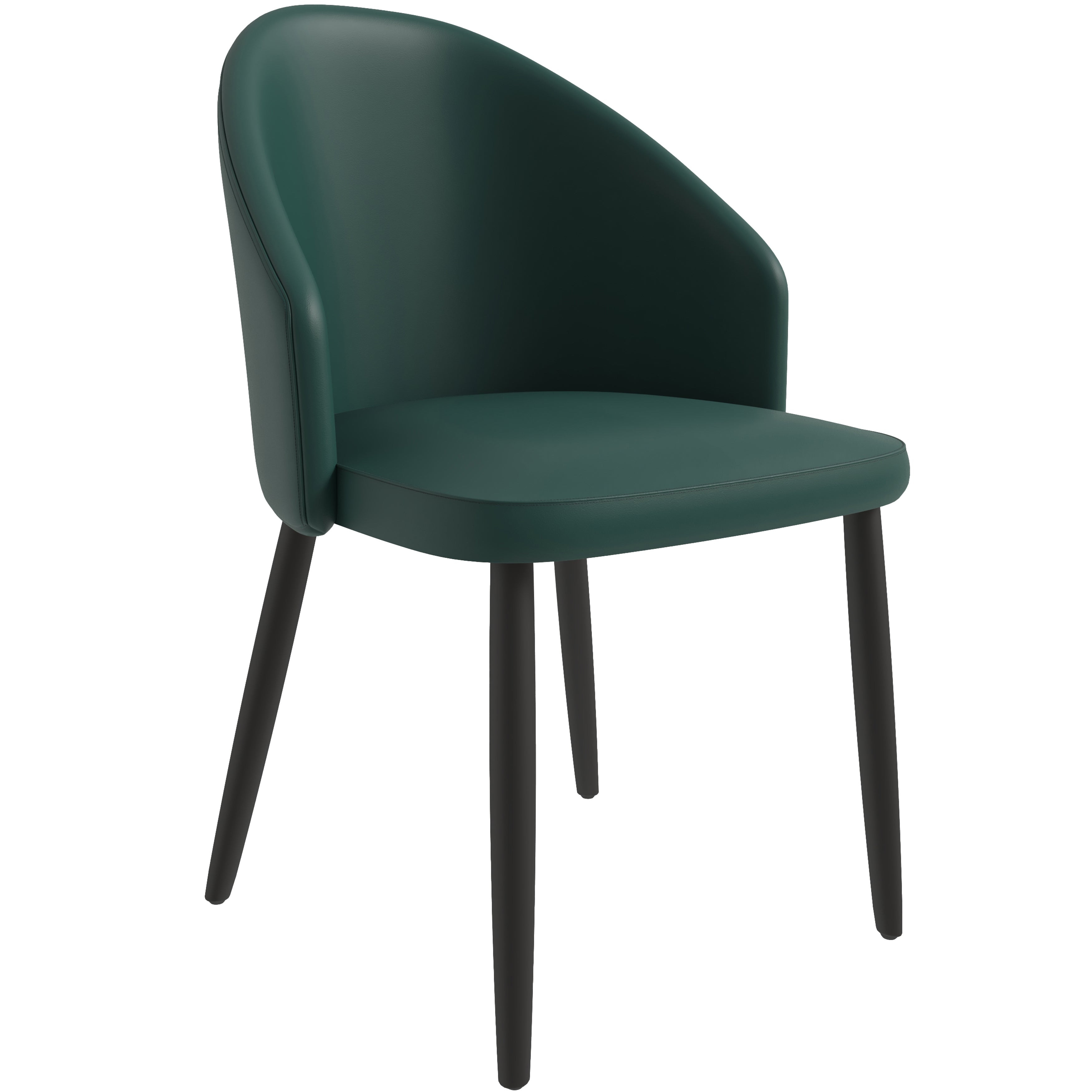 Paradiso Collection Modern Dining Seat in Black