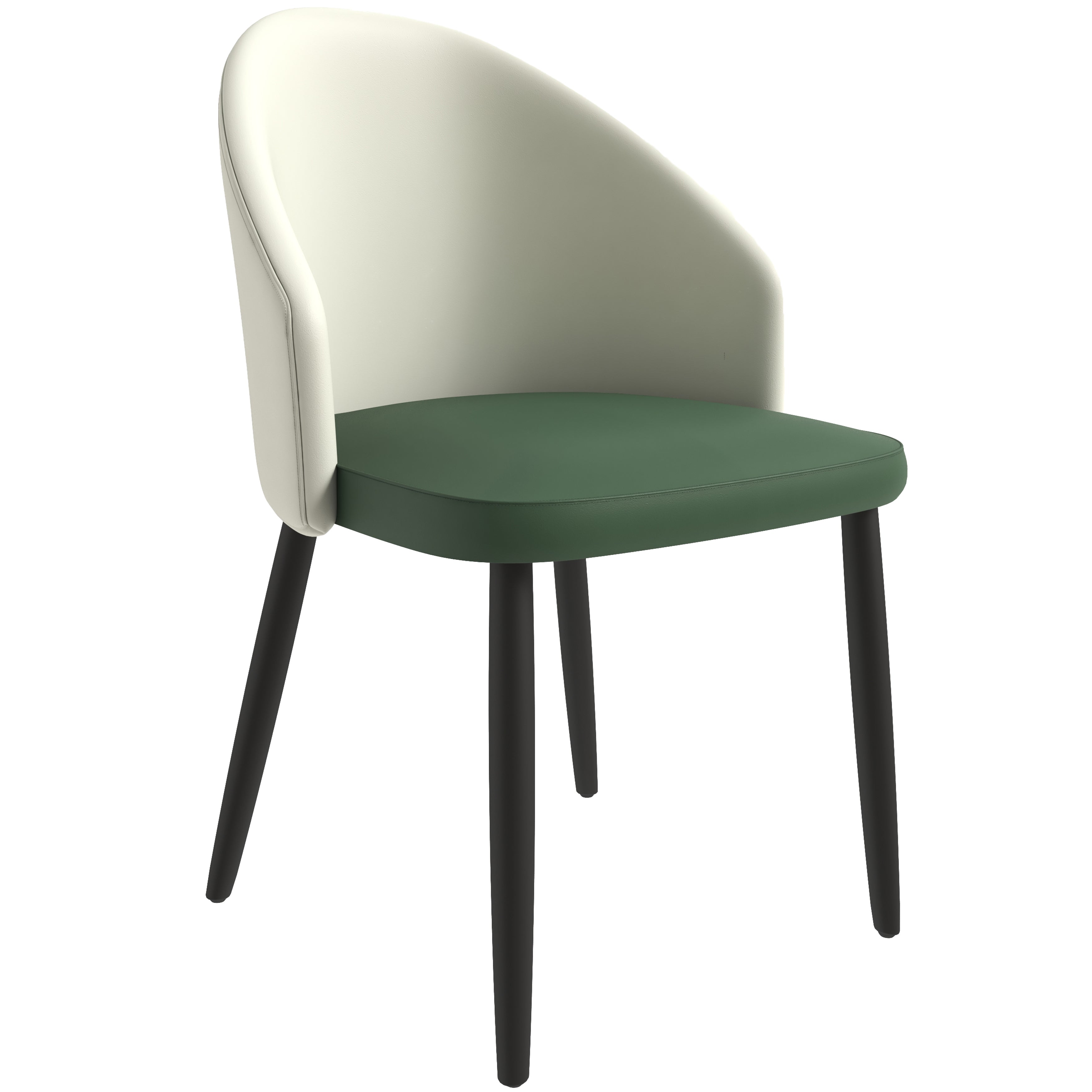 Paradiso Collection Modern Dining Seat in Black