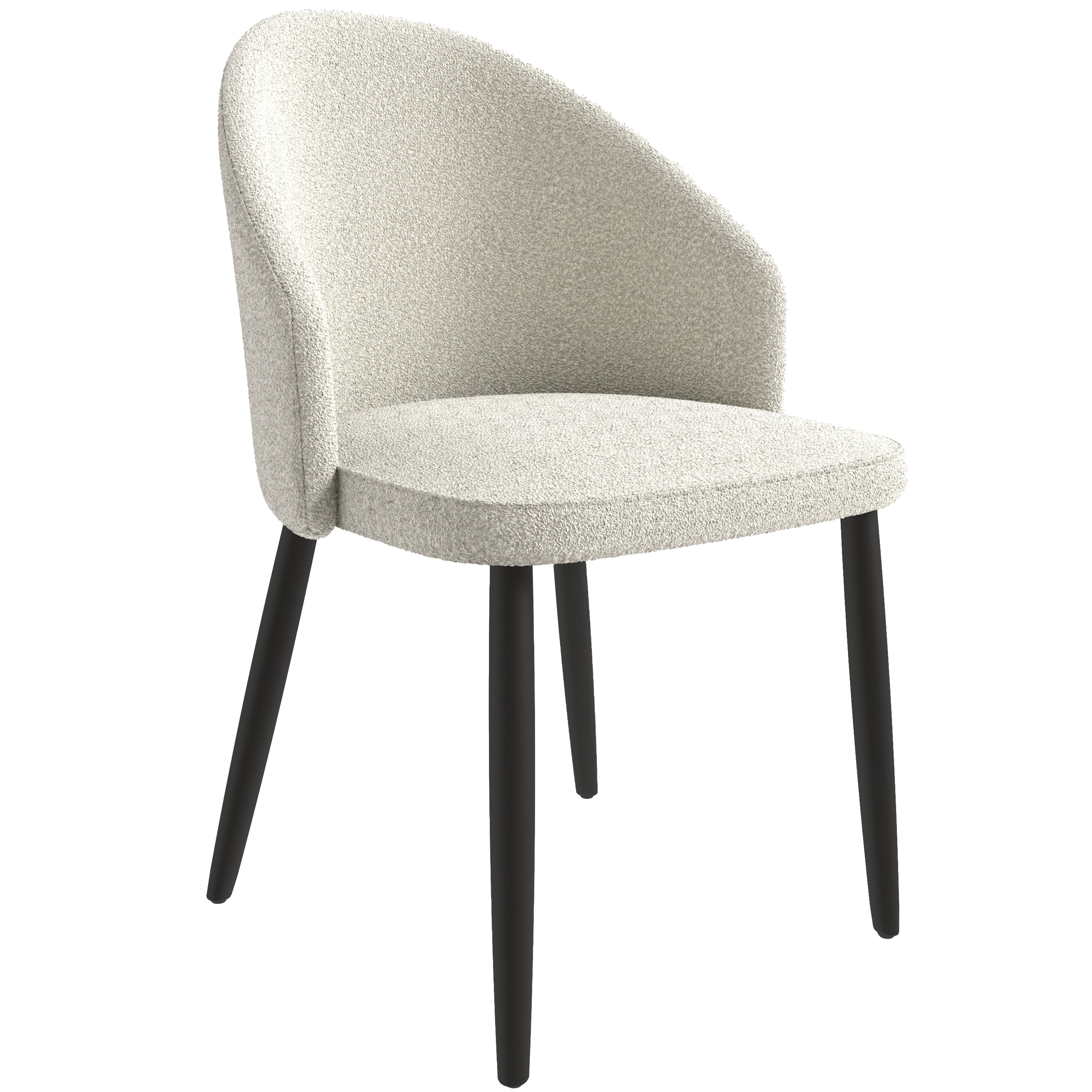 Paradiso Collection Modern Dining Seat in Black