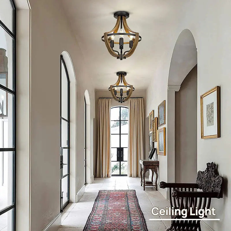 Petunia Rustic Foyer Lighting