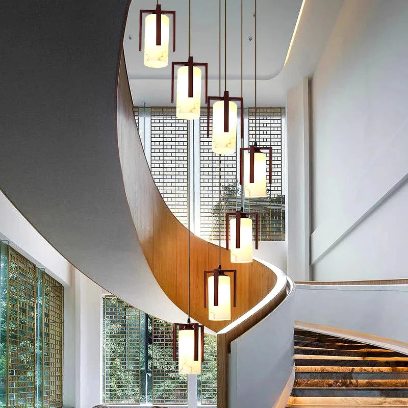 Polin Modern Marble Stair Chandelier