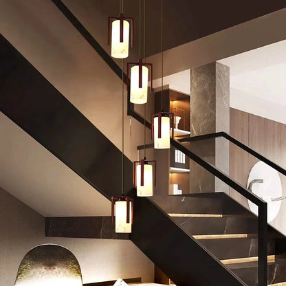 Polin Modern Marble Stair Chandelier