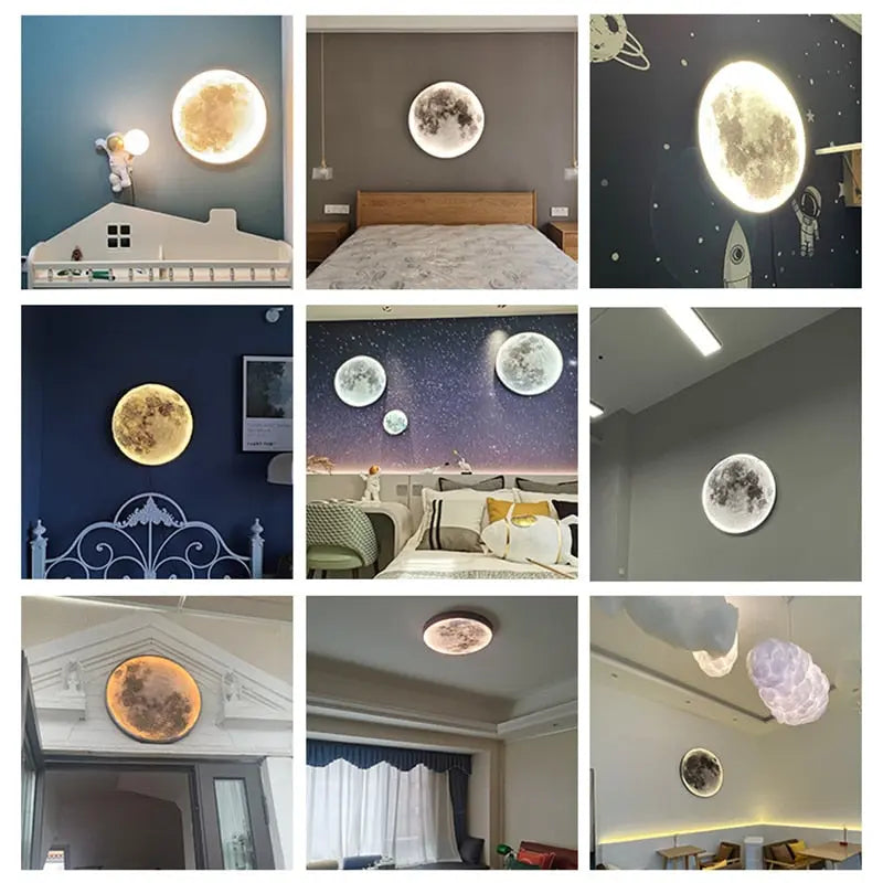 Polina Led Moon Wall Light
